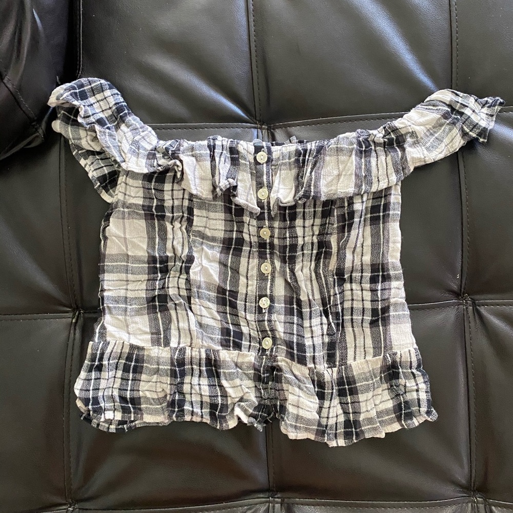 3 for 15! American Eagle Plaid Crop Top